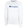 CHAMPION Men's Classic Jersey Script Logo Long-Sleeve Tee