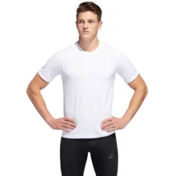 ADIDAS Men's Alphaskin Sport Short-Sleeve Tee -Default Template 3 2053209 101 alt2