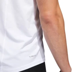 ADIDAS Men's Alphaskin Sport Short-Sleeve Tee -Default Template 3 2053209 101 alt8