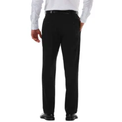 HAGGAR Men's Cool 18 Classic Fit Flat Front Pro Pant -Default Template 3 2057503 001 alt1
