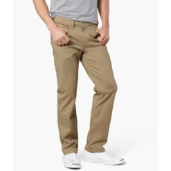 DOCKERS Men's Straight Cut 2.0 All Seasons Khaki Tech Pants -Default Template 3 2060702 205 alt2