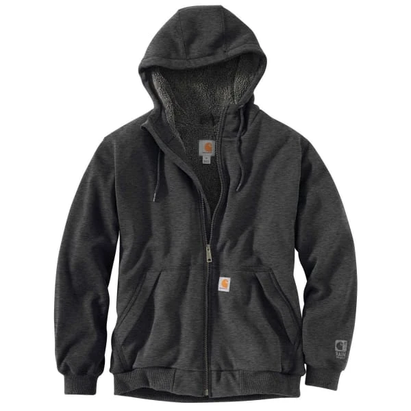 CARHARTT Men's Rain Defender Rockland Sherpa-Lined Full-Zip Hoodie, Extended Sizes 1 CARHARTT Men's Rain Defender Rockland Sherpa-Lined Full-Zip Hoodie, Extended Sizes