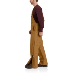 CARHARTT Men's Loose Fit Firm Duck Insulated Bib Overall -Default Template 3 2076515 201 alt5