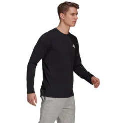ADIDAS Men's Aeroready D2M Long Sleeve Tee 9 ADIDAS Men's Aeroready D2M Long Sleeve Tee -Default Template 3 2076805 001 alt3