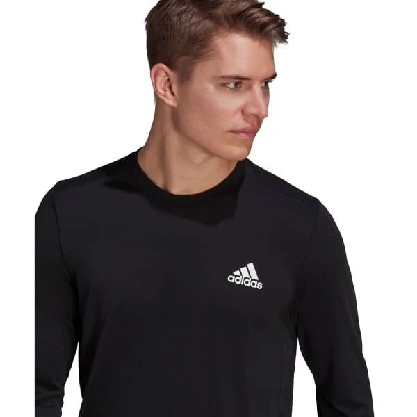 ADIDAS Men's Aeroready D2M Long Sleeve Tee 5 ADIDAS Men's Aeroready D2M Long Sleeve Tee - Image 5