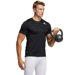 ADIDAS Men's Techfit Fitted Short Sleeve Tee -Default Template 3 2078055 001 alt3