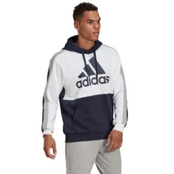 ADIDAS Men's Essentials Long Sleeve Fleece Hoodie -Default Template 3 2078101 402 alt3