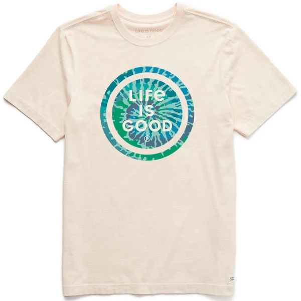 LIFE IS GOOD Men's Tie-Dye Coin Crusher-Lite Short Sleeve Graphic Tee 1 LIFE IS GOOD Men's Tie-Dye Coin Crusher-Lite Short Sleeve Graphic Tee