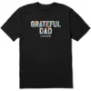 LIFE IS GOOD Men's Grateful Dad Tie Dye Crusher Short-Sleeve Tee