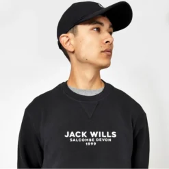 JACK WILLS Men's Strensham Crew Neck Sweatshirt -Default Template 3 2081092 001 alt2