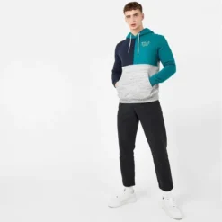 JACK WILLS Men's Crewe Cut And Sew Panel Hoodie -Default Template 3 2081099 408 alt3
