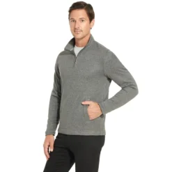 VAN HEUSEN Men's Essential 1/4-Zip Sweater Fleece 6 VAN HEUSEN Men's Essential 1/4-Zip Sweater Fleece -Default Template 3 2081635 006 alt2
