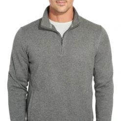 VAN HEUSEN Men's Essential 1/4-Zip Sweater Fleece 7 VAN HEUSEN Men's Essential 1/4-Zip Sweater Fleece -Default Template 3 2081635 006 alt3