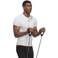 ADIDAS Men's Techfit Training Short-Sleeve Tee 12 ADIDAS Men's Techfit Training Short-Sleeve Tee -Default Template 3 2081651 101 alt4