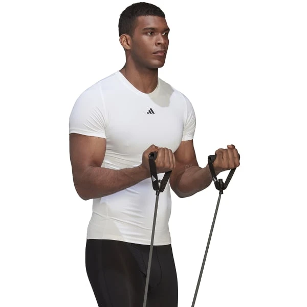 ADIDAS Men's Techfit Training Short-Sleeve Tee 5 ADIDAS Men's Techfit Training Short-Sleeve Tee - Image 5