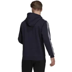 ADIDAS Men's Essentials Fleece 3-Stripes Hoodie -Default Template 3 2081660 402 alt2