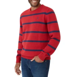 CHAPS Men's Original Crewneck Striped Sweater -Default Template 3 2081923 601 alt2