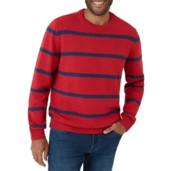 CHAPS Men's Original Crewneck Striped Sweater -Default Template 3 2081923 601 alt6