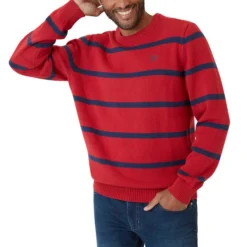 CHAPS Men's Original Crewneck Striped Sweater -Default Template 3 2081923 601 alt8