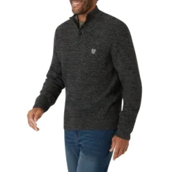 CHAPS Men's Long-Sleeve Button Mock Neck Sweater -Default Template 3 2081926 003 alt2