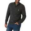 CHAPS Men's Long-Sleeve Button Mock Neck Sweater