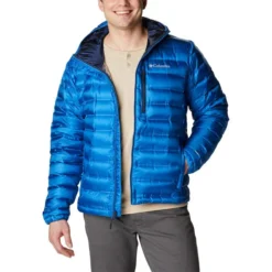 COLUMBIA Men's Pebble Peak Down Hooded Jacket -Default Template 3 2081969 403 alt3