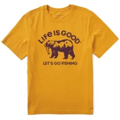 Front Page 9 LIFE IS GOOD Men's Let's Go Fishing Crusher-Lite Short-Sleeve Tee