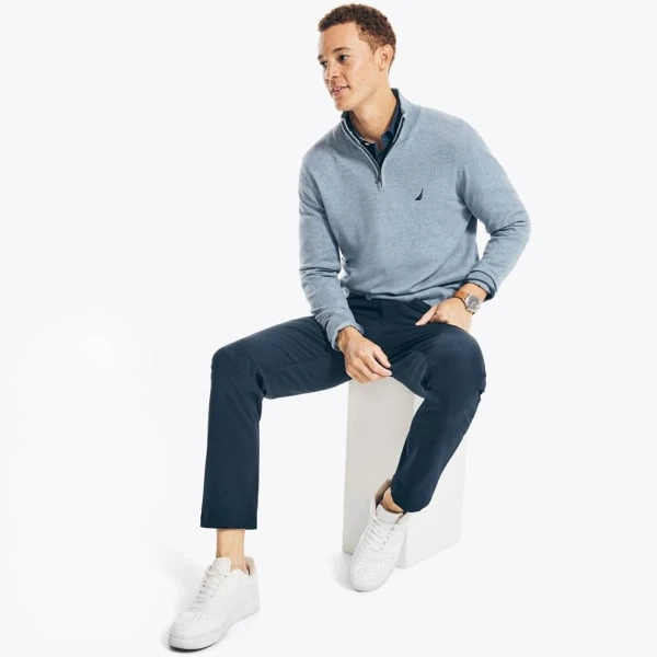 NAUTICA Men's Navtech 1/4-Zip Sweater 2 NAUTICA Men's Navtech 1/4-Zip Sweater - Image 2