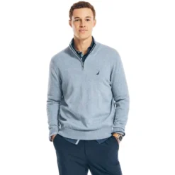 NAUTICA Men's Navtech 1/4-Zip Sweater