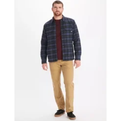 MARMOT Men's Ridgefield Heavyweight Sherpa-Lined Flannel Jacket -Default Template 3 2083613 003 alt5