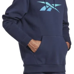 REEBOK Men's Identity Fleece Hoodie -Default Template 3 2083680 402 alt4