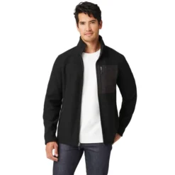 FREE COUNTRY Men's Dire Wolf II Grid Fleece Jacket -Default Template 3 2084072 001 alt2