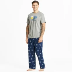 LIFE IS GOOD Men's IPA Beer Classic Sleep Pants -Default Template 3 2086092 403 alt4