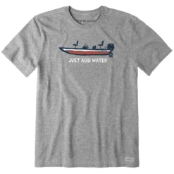 Front Page 5 LIFE IS GOOD Men's Bass Boat Short-Sleeve Tee
