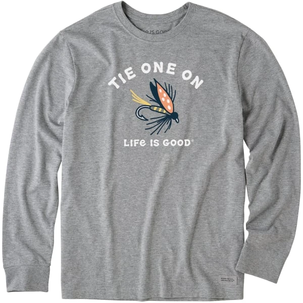 LIFE IS GOOD Men's Tie One On Long-Sleeve Crusher Tee 1 LIFE IS GOOD Men's Tie One On Long-Sleeve Crusher Tee