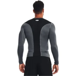 UNDER ARMOUR Men's HeatGear Vent Compression Long-Sleeve Tee -Default Template 3 2089100 004 alt3