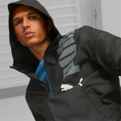 PUMA Men's Hooded Graphic Windbreaker 11 PUMA Men's Hooded Graphic Windbreaker -Default Template 3 2089488 001 alt4