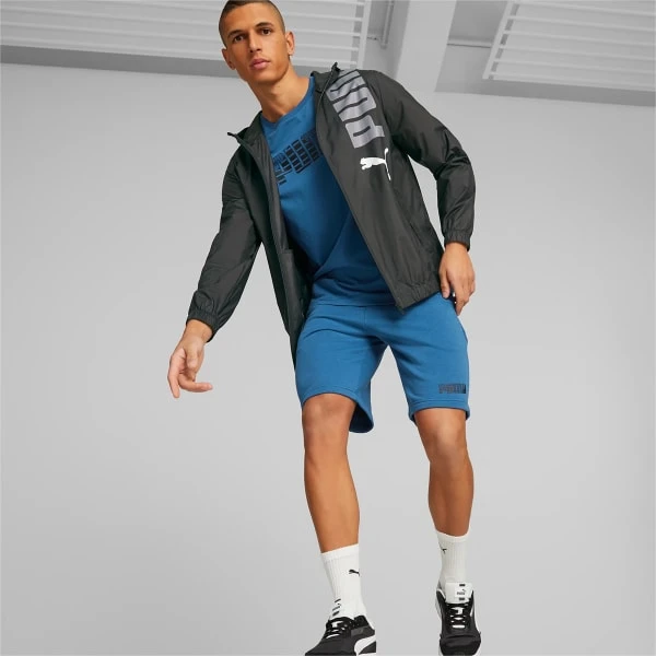 PUMA Men's Hooded Graphic Windbreaker 7 PUMA Men's Hooded Graphic Windbreaker - Image 7