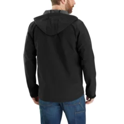 CARHARTT Men's 103829 Rain Defender Relaxed Fit Midweight Softshell Hooded Jacket, Extended Sizes -Default Template 3 2089839 074 alt2