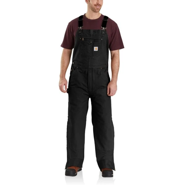 CARHARTT Men's 104031 Loose Fit Washed Duck Insulated Bib Overalls, Extended Sizes 3 CARHARTT Men's 104031 Loose Fit Washed Duck Insulated Bib Overalls, Extended Sizes - Image 3