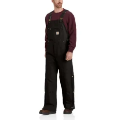 CARHARTT Men's 104393 Loose Fit Firm Duck Insulated Bib Overalls, Extended Sizes 5 CARHARTT Men's 104393 Loose Fit Firm Duck Insulated Bib Overalls, Extended Sizes -Default Template 3 2089867 074 alt2