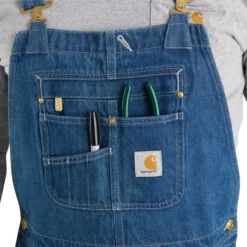CARHARTT Men's 104672 Loose Fit Denim Bib Overalls -Default Template 3 2089880 032 alt4