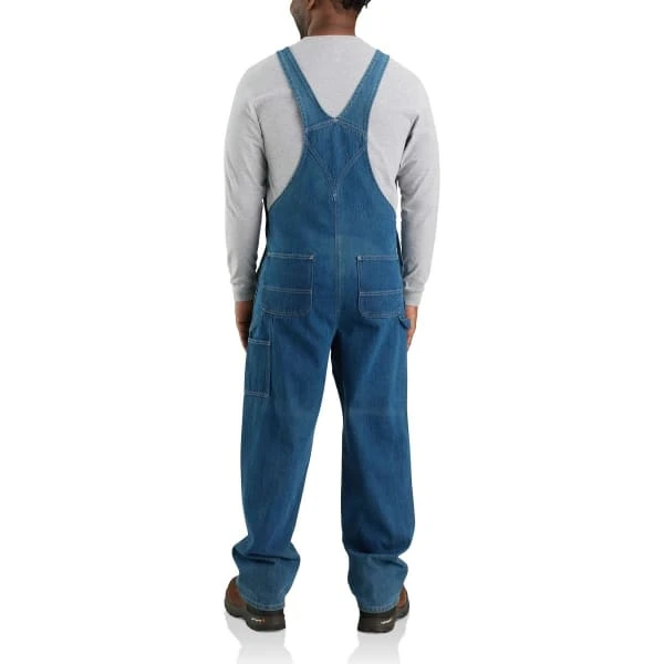 CARHARTT Men's 104672 Loose Fit Denim Bib Overalls, Extended Sizes 4 CARHARTT Men's 104672 Loose Fit Denim Bib Overalls, Extended Sizes - Image 4
