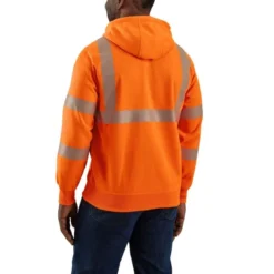 CARHARTT Men's 104987 High-Visibility Rain Defender Loose Fit Midweight Class 3 Sweatshirt -Default Template 3 2089904 845 alt2