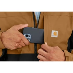 CARHARTT Men's 105751 Storm Defender Relaxed Fit Lightweight Packable Jacket, Extended Sizes -Default Template 3 2089971 274 alt4